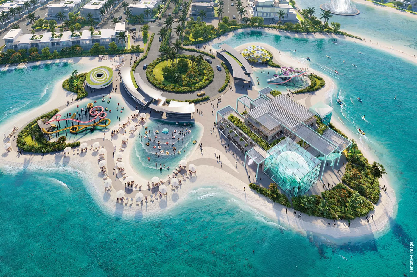 Architectural view of DAMAC Islands 2