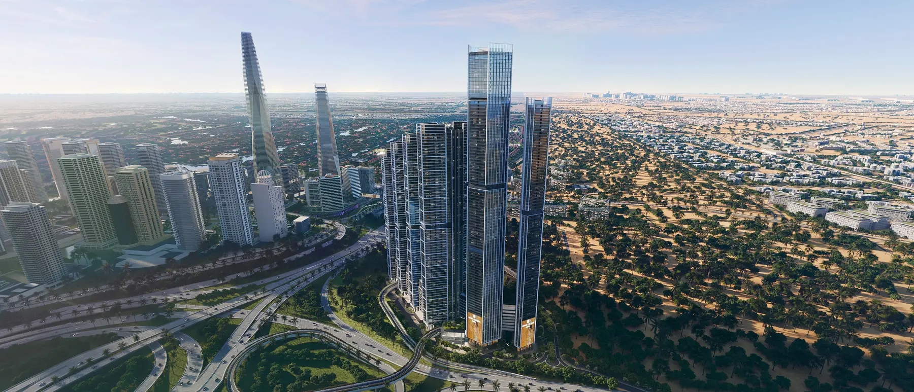 Architectural view of The Pinnacle